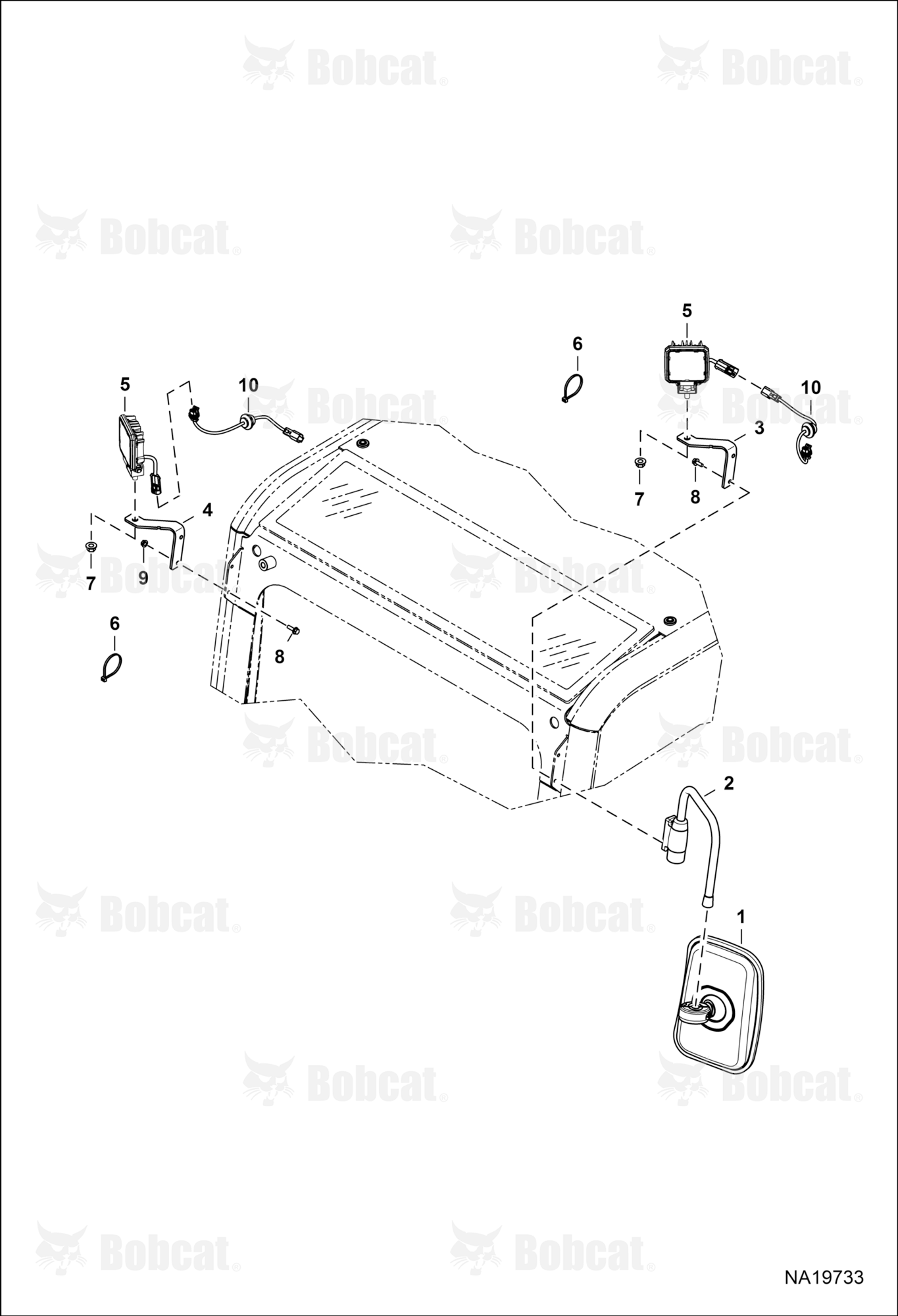 Operator CAB (Cab Front Lights/Mirrors)