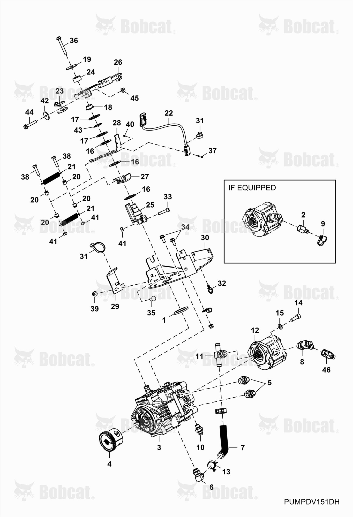 Hydrostatic Pump & Attaching Parts