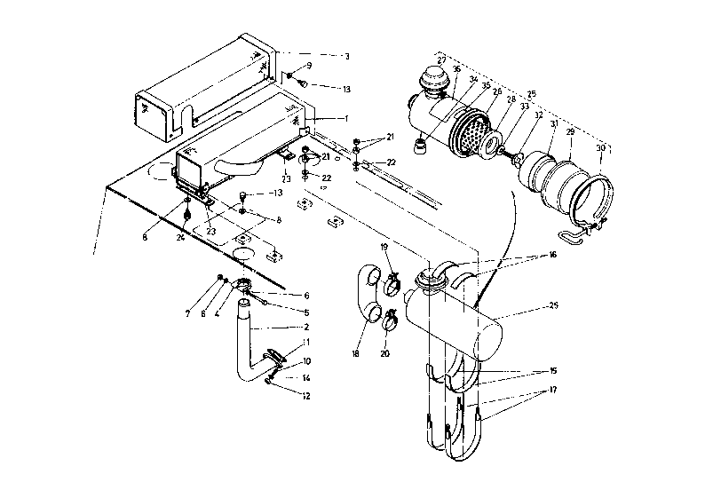 Muffler And Air Cleaner