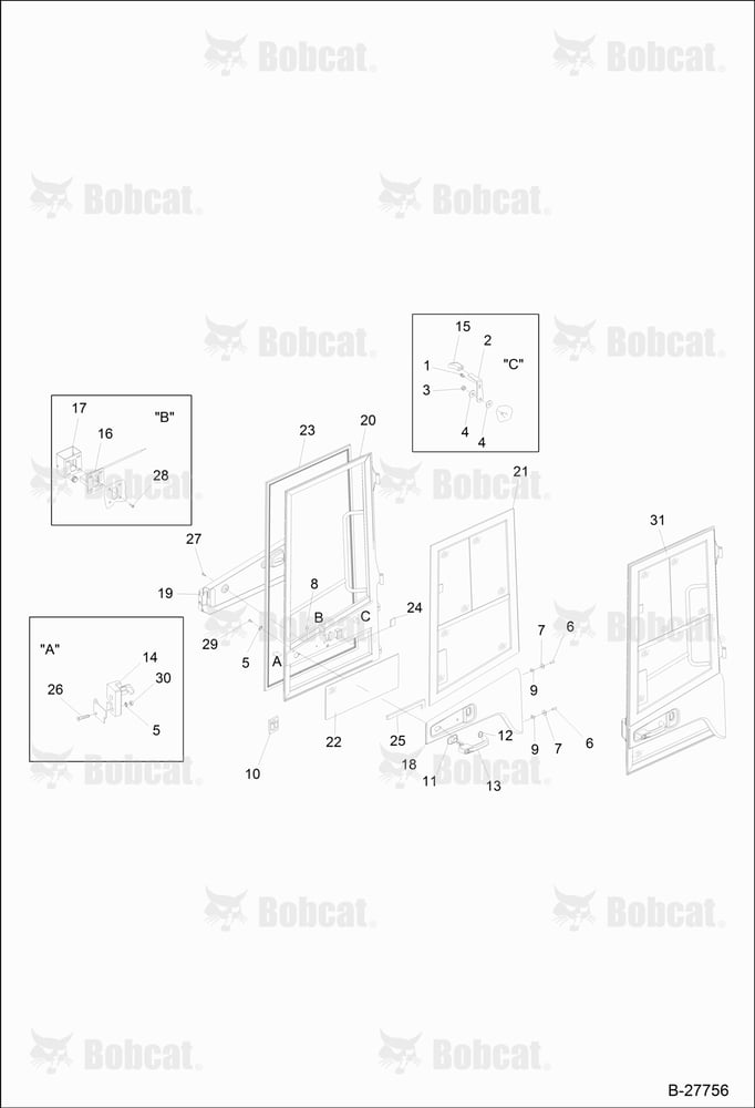 Operator CAB-DOOR Left