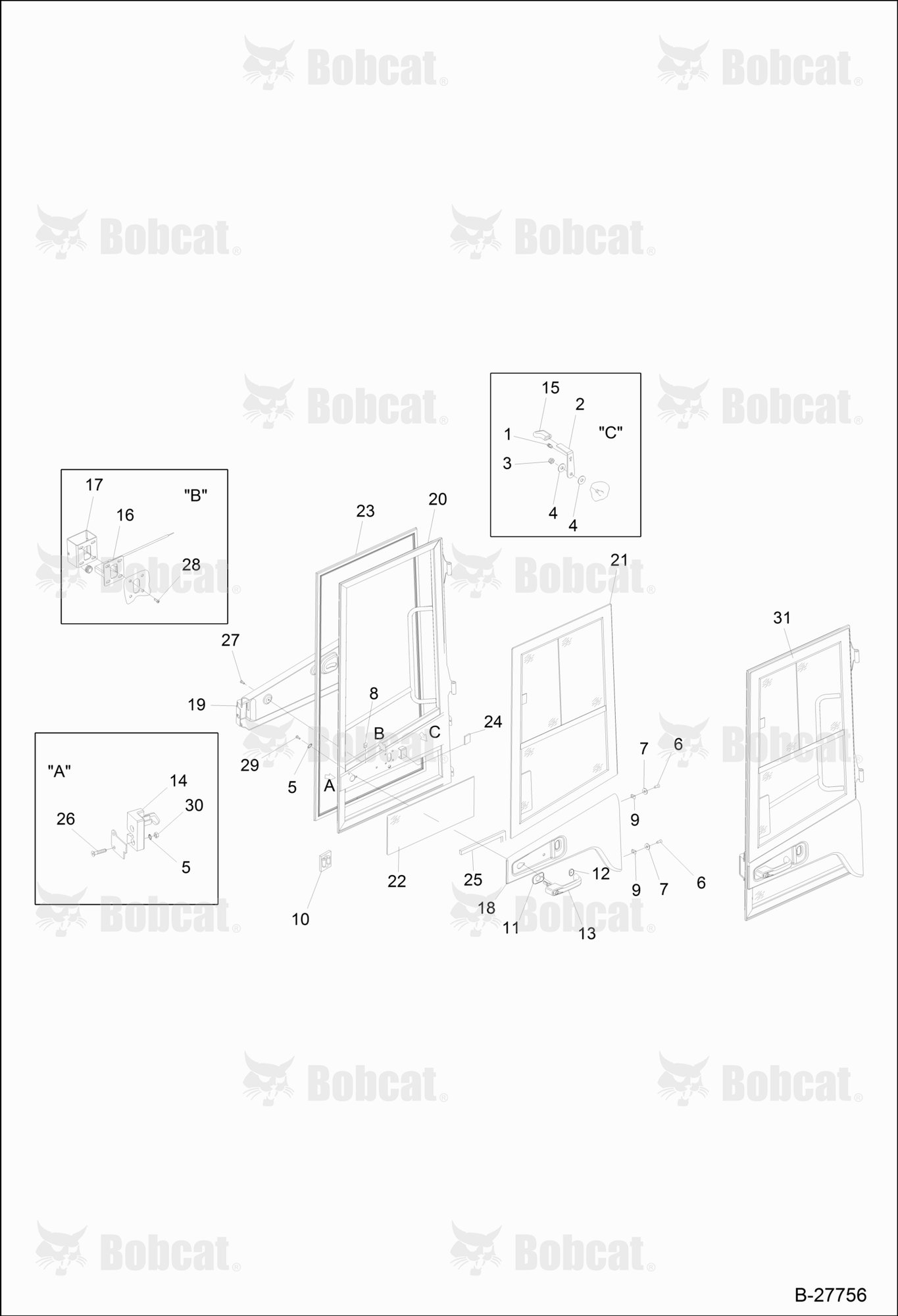 Operator CAB-DOOR Left