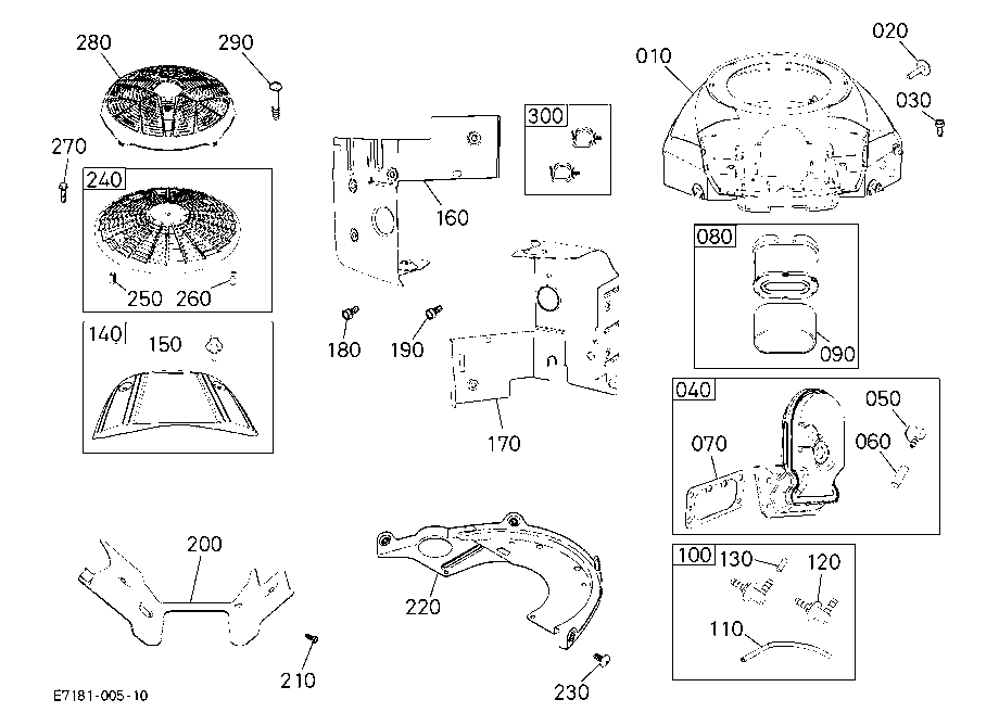Fan Cover/Cylinder Cover