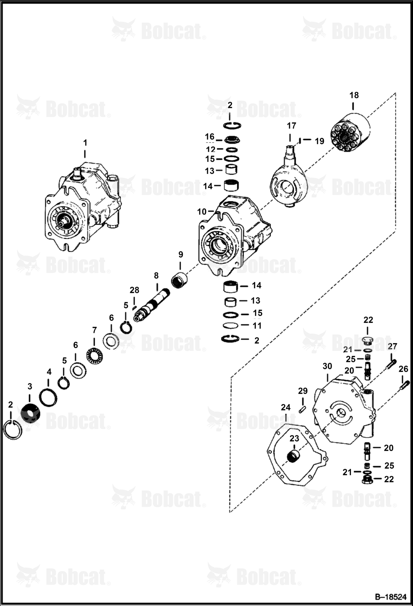 Hydrostatic Pump (Rear)  503734222 - 503749999