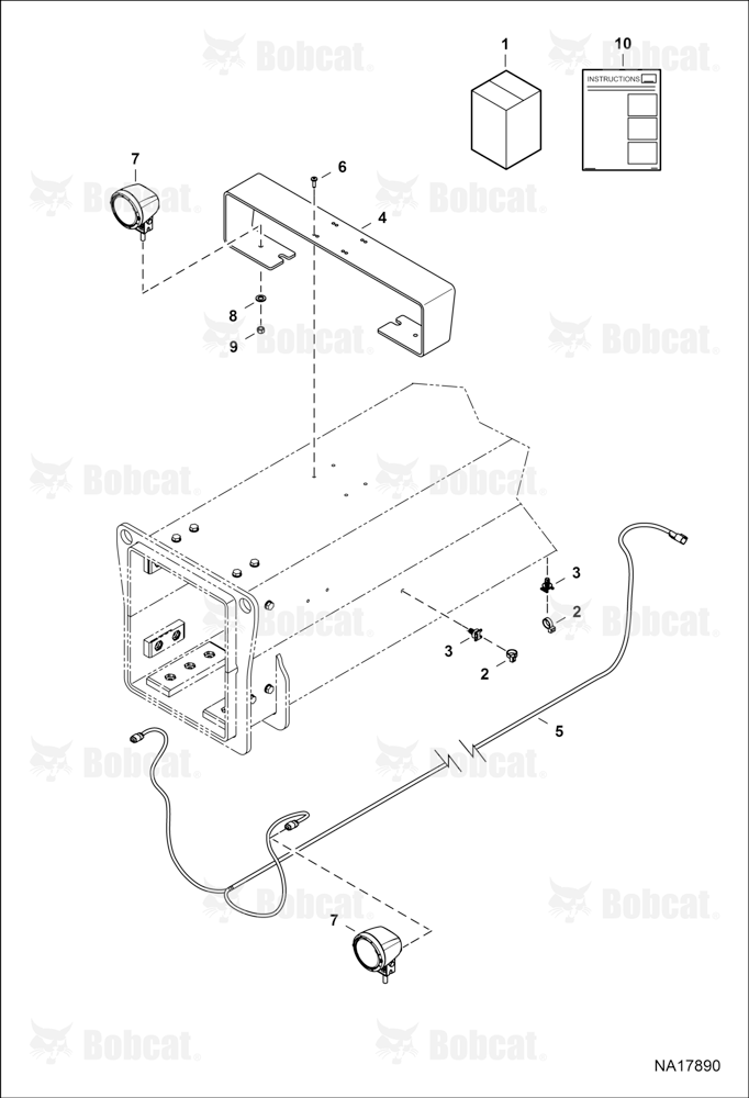 Boom Work Light Kit