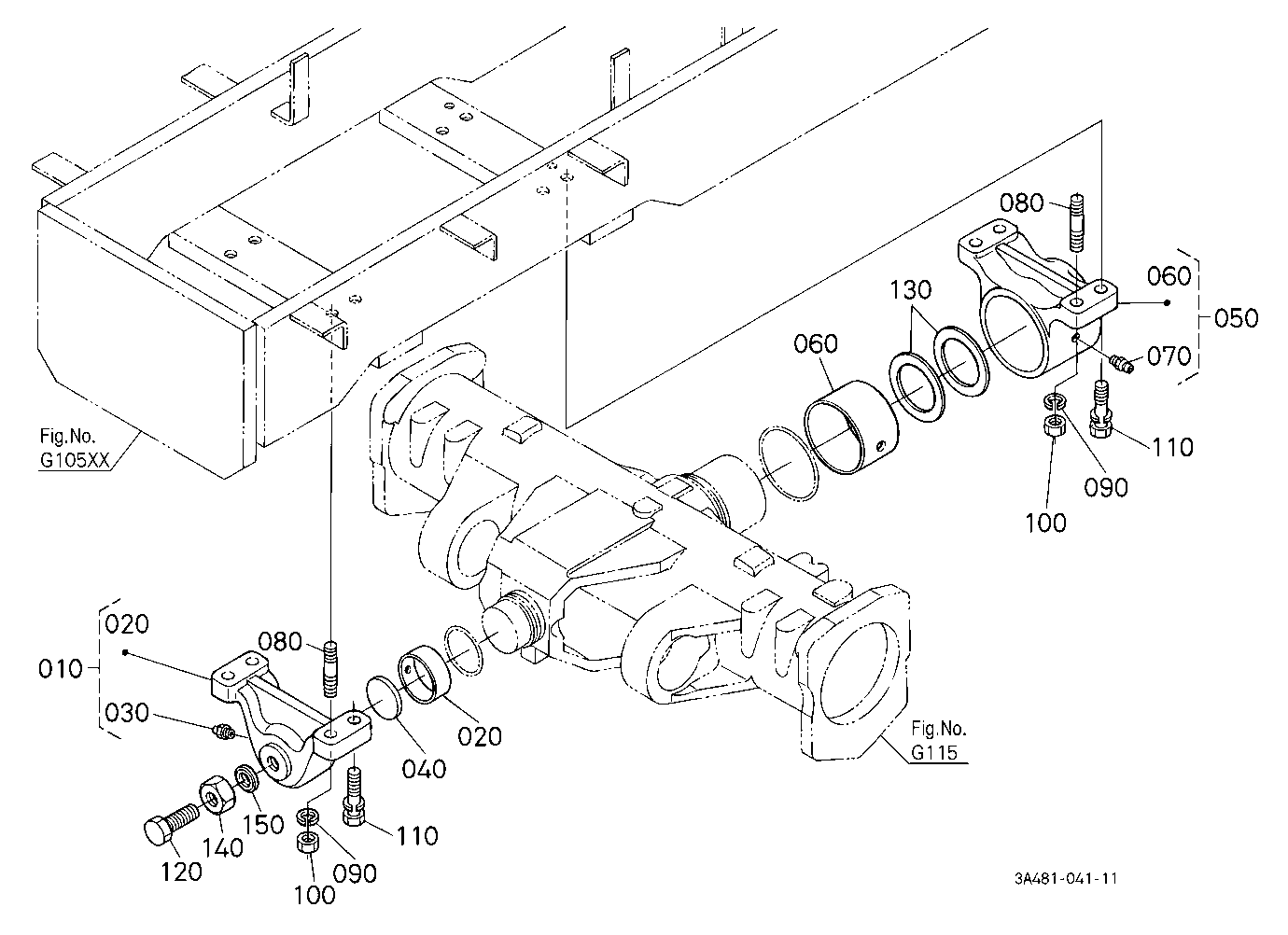 Front Axle Bracket [Rops Type]