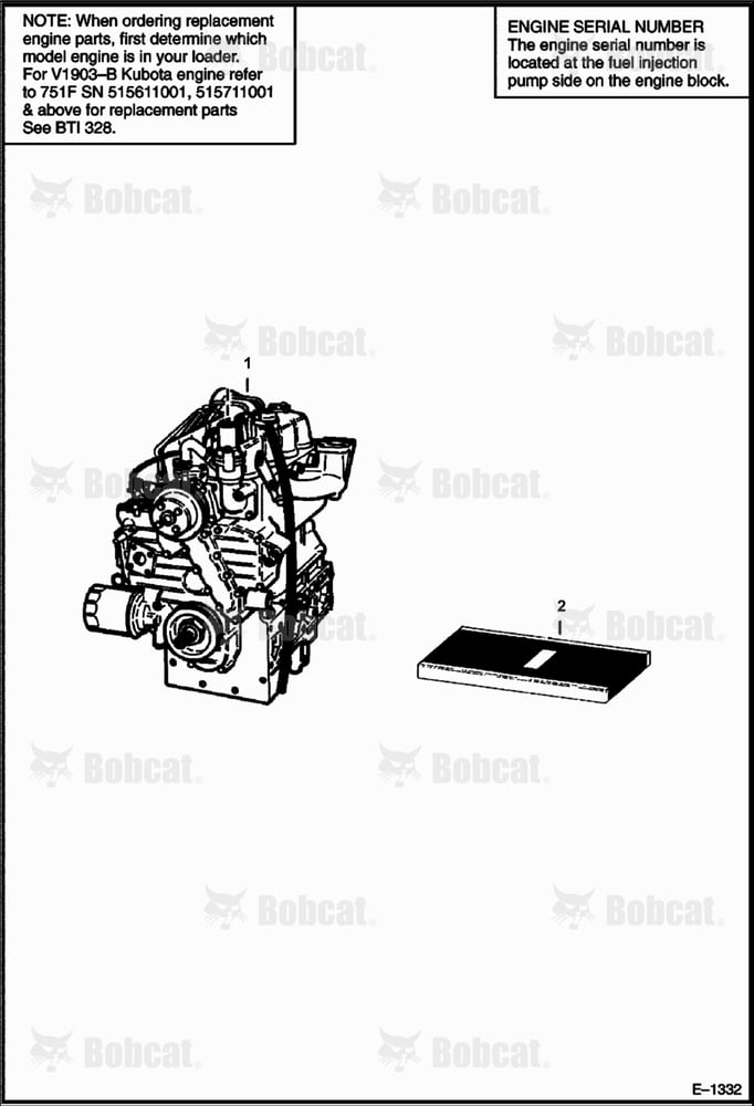 Engine (Kubota - V1702-B)