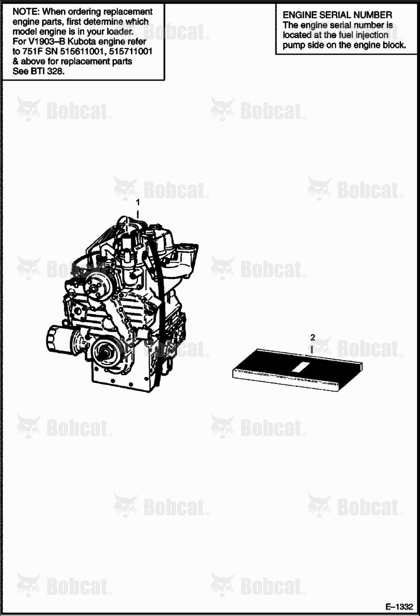Engine (Kubota - V1702-B)