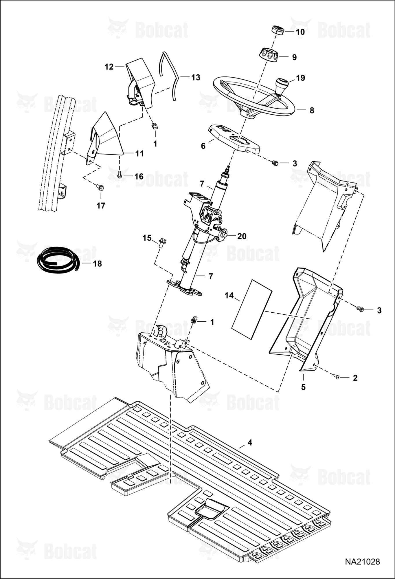 Operator CAB (Steering Column Panels)