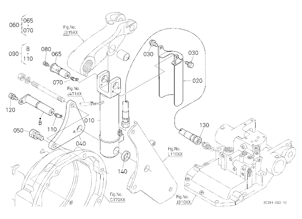 3P-Lift Assist Cylinder Rh