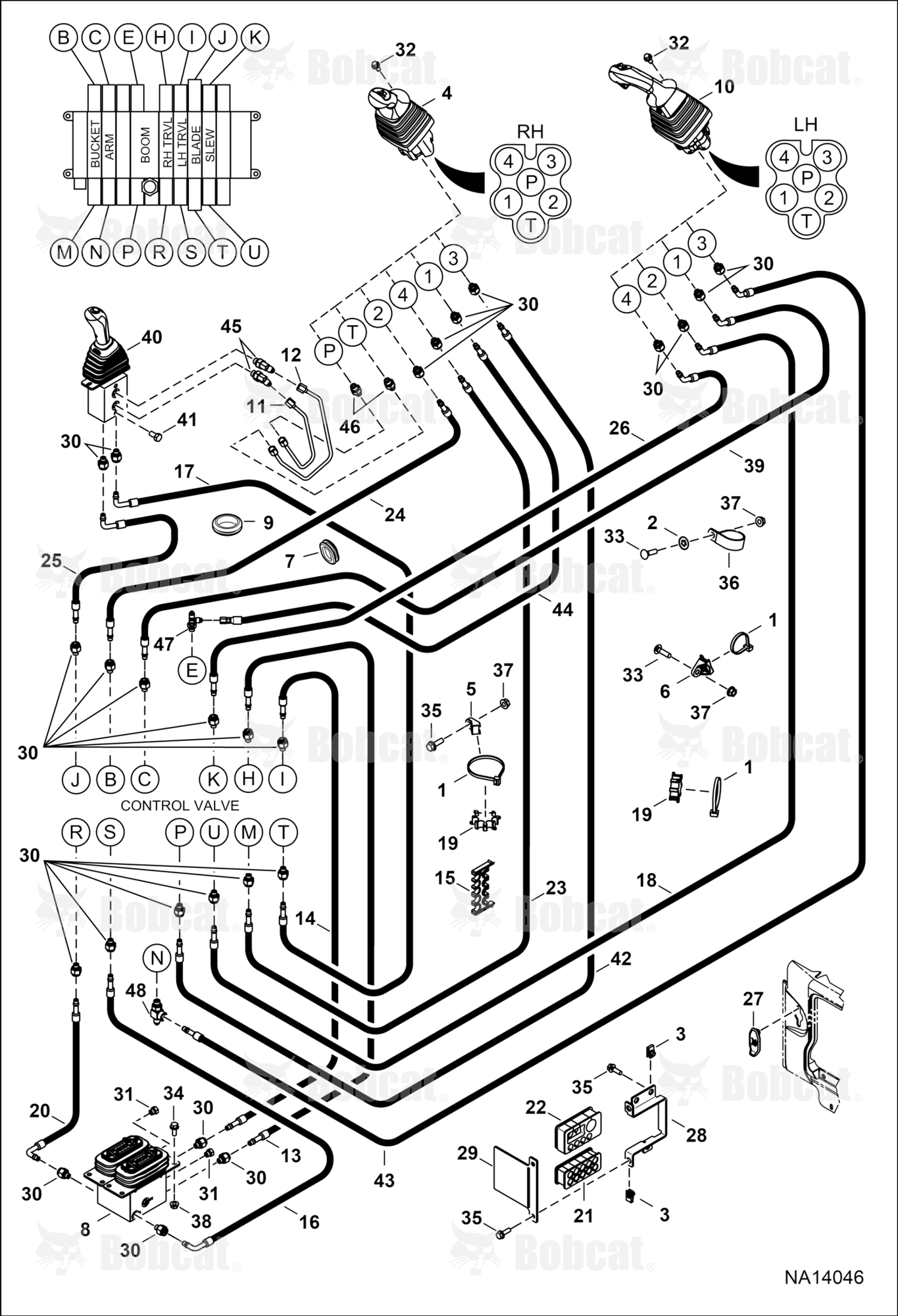 Hydraulic Circuitry (Pilot W/O JPS)