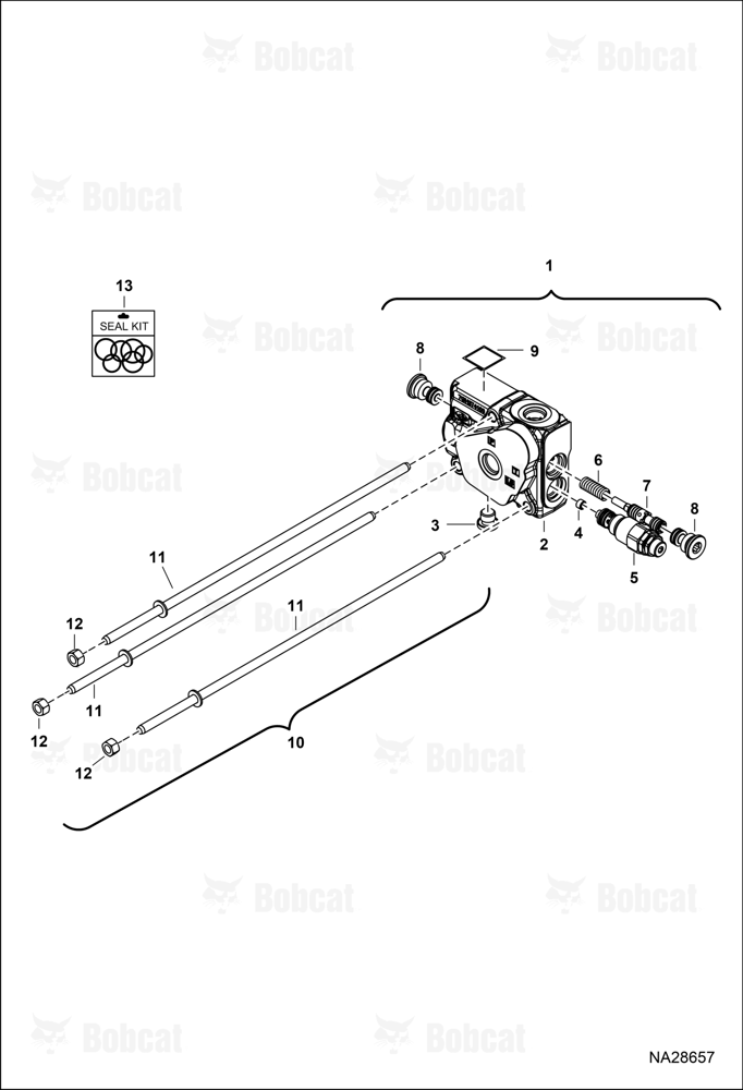 Hydraulic Control Valve (Inlet Cover Section)