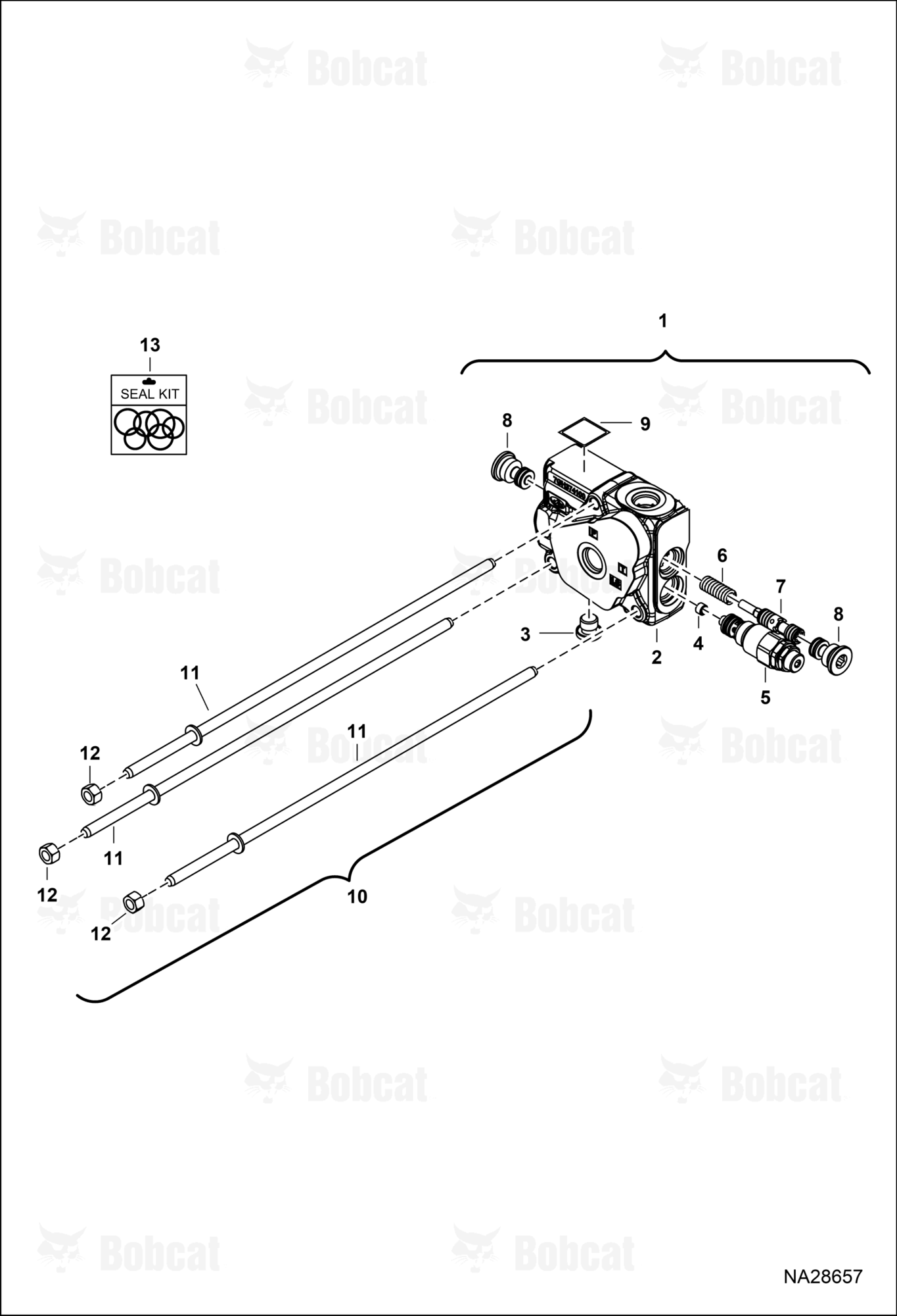 Hydraulic Control Valve (Inlet Cover Section)