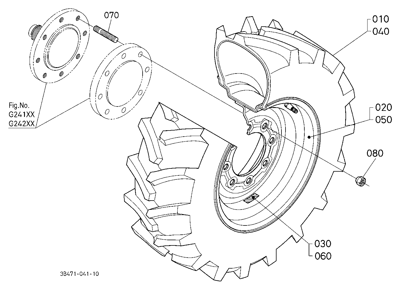 Front Wheel (9.5-16 R1)