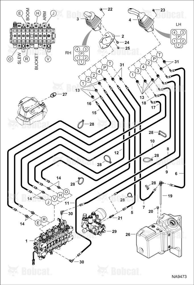 Hydraulic Circuitry (Pilot)(Manual)(EUR)