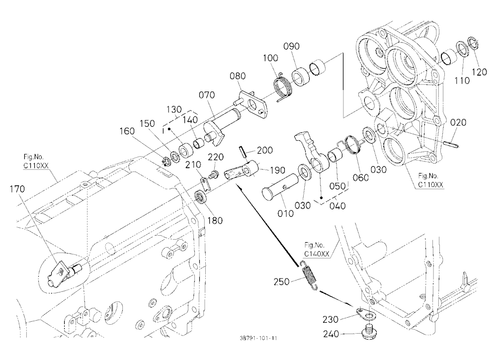 Parking Brake Camshaft
