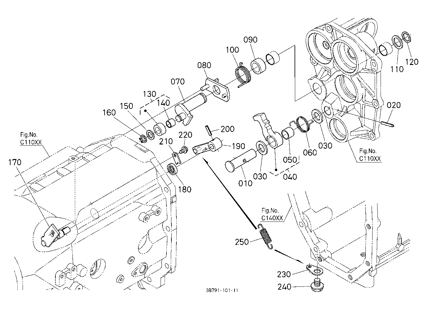 Parking Brake Camshaft