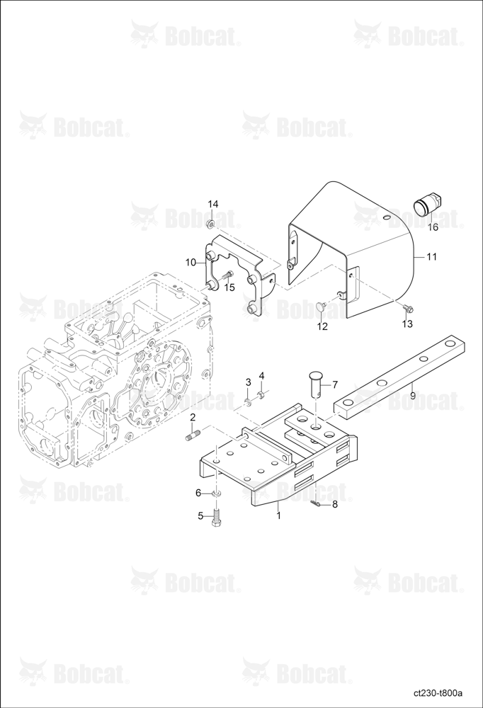 Drawbar Group (W/O MID PTO)