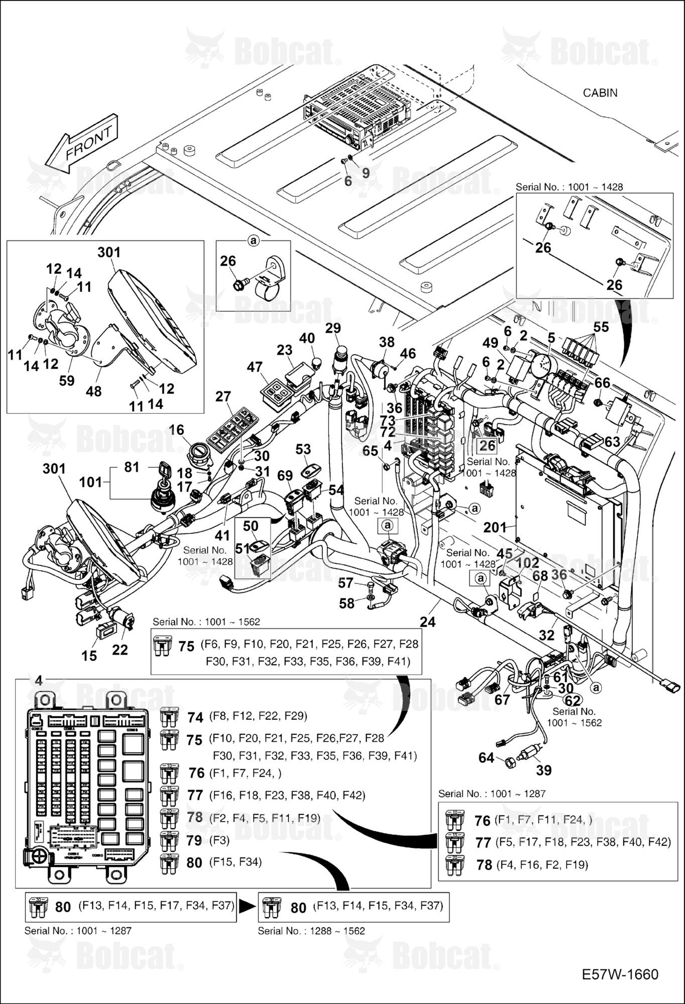 Electrical (Cab)  B3WU11001 - B3WU11696