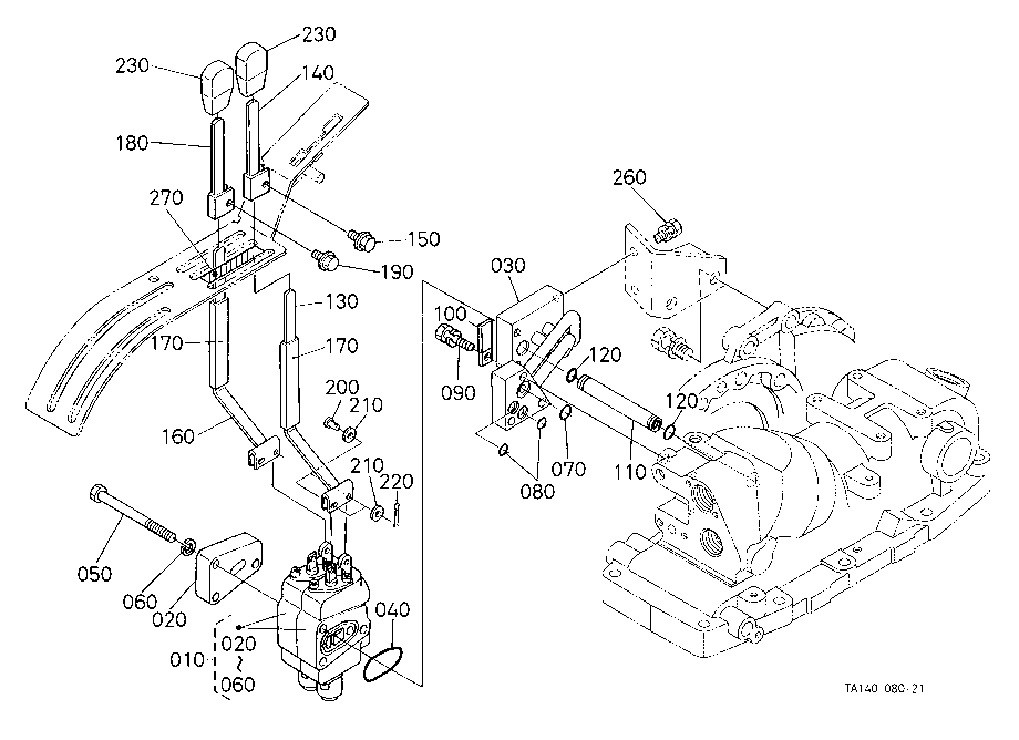 Remote Control Valve Lever [Ca] [Cab Type]