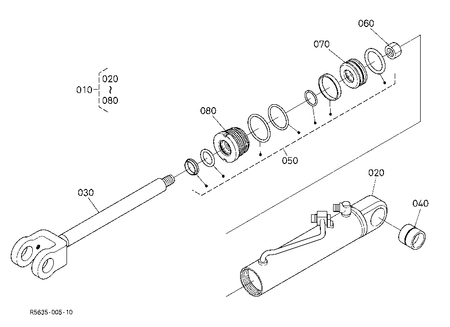 Steering Cylinder (Component Parts)