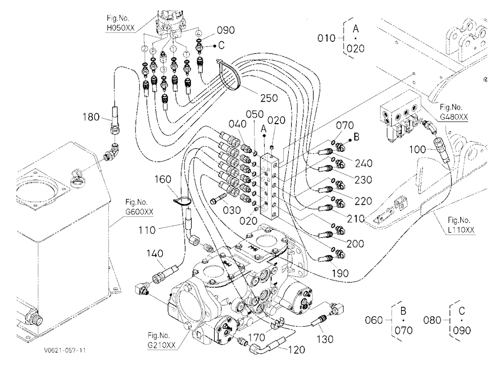 Oil Piping (Control Lh)