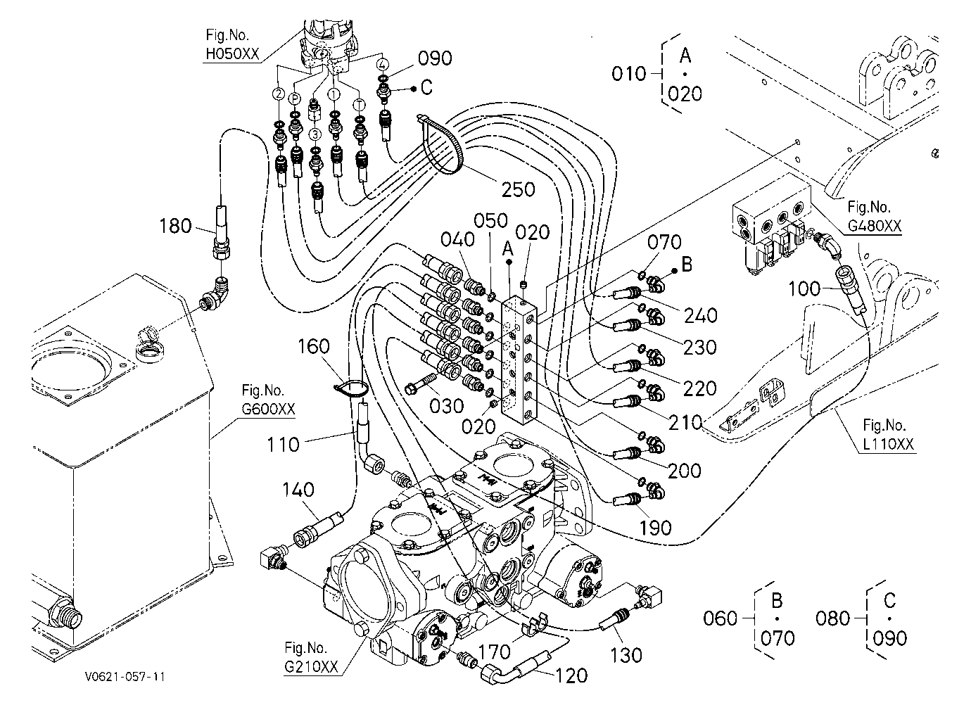 Oil Piping (Control Lh)