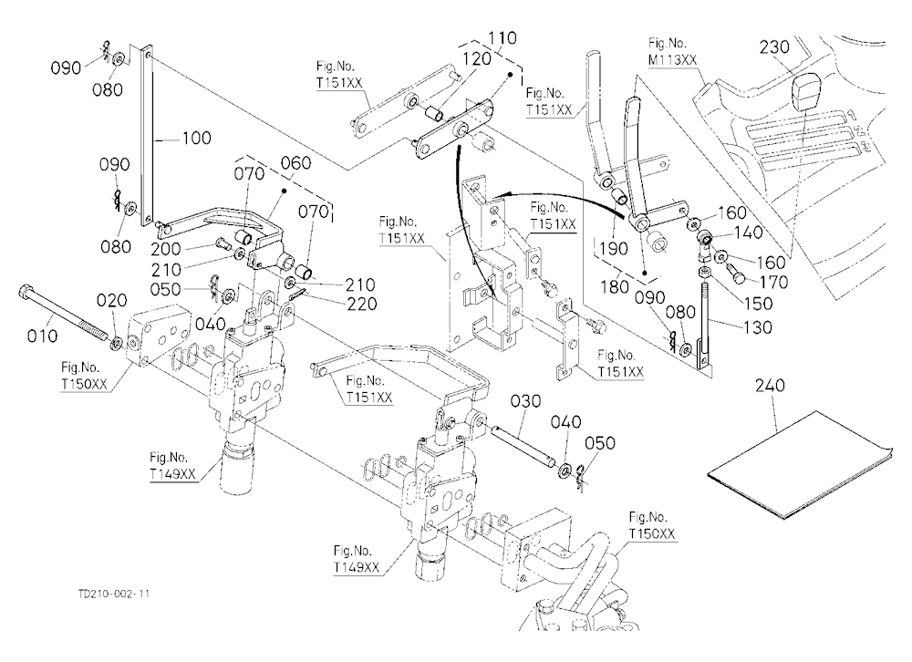 Auxiliary Control Valve Lever (2Nd) (W/G No.L8347)
