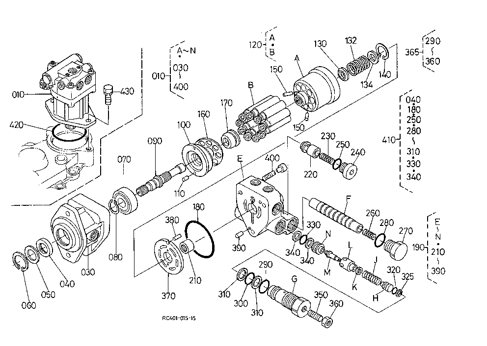 Swivel Motor And Component Parts