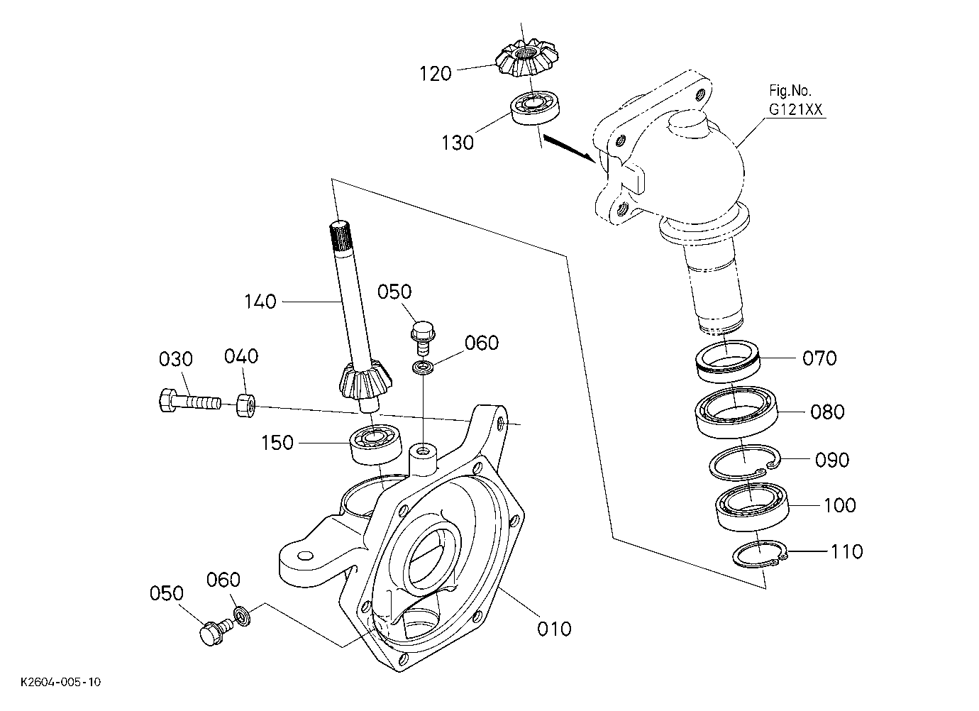 Front Axle Case Lh