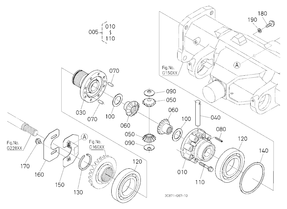 Bevel Gear Case Rh