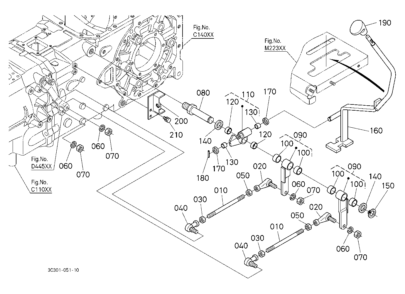 Range And Creep Gear Shift Lever