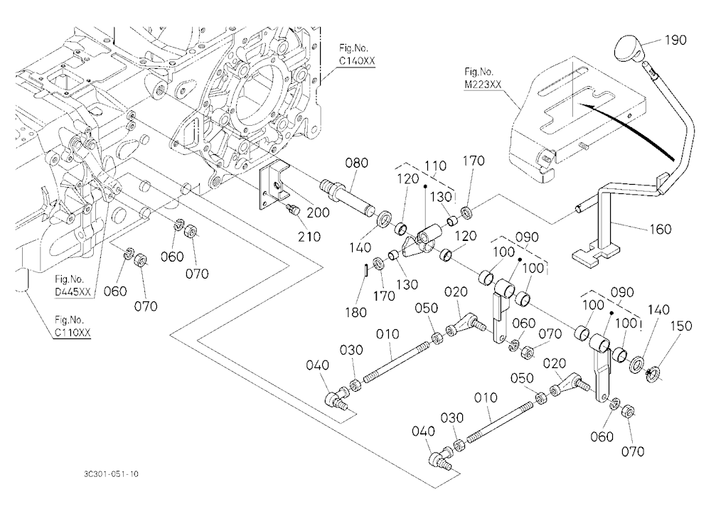 Range And Creep Gear Shift Lever