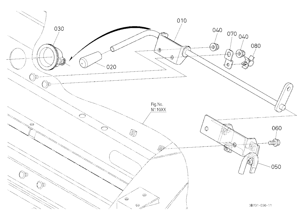 Pto Gear Shift Lever
