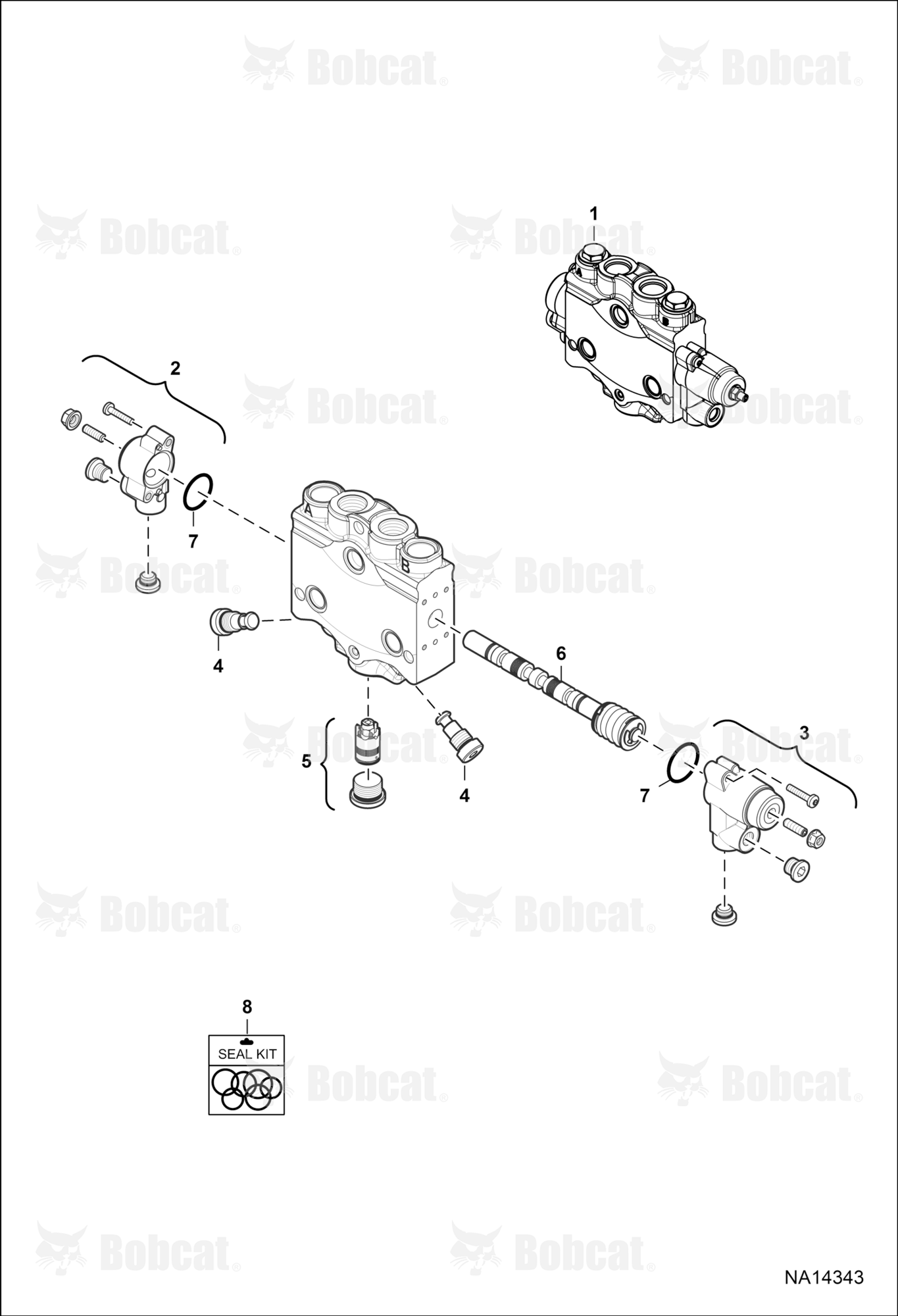 Hydraulic Control Valve (Slew Section)