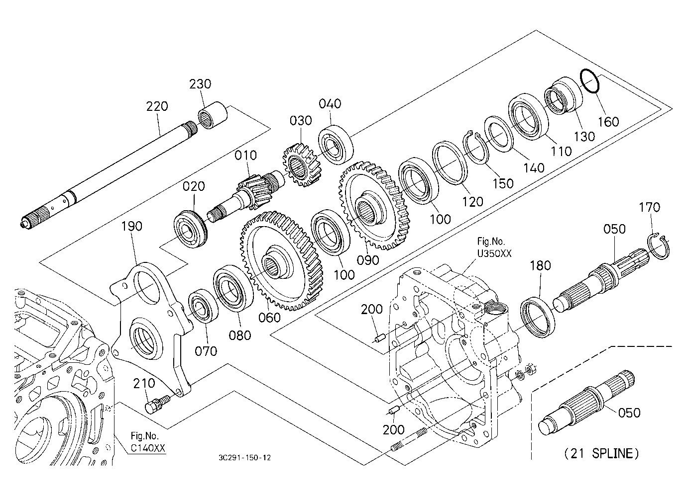 Pto(540/1000) Conversion Kit (Gear) [Option]
