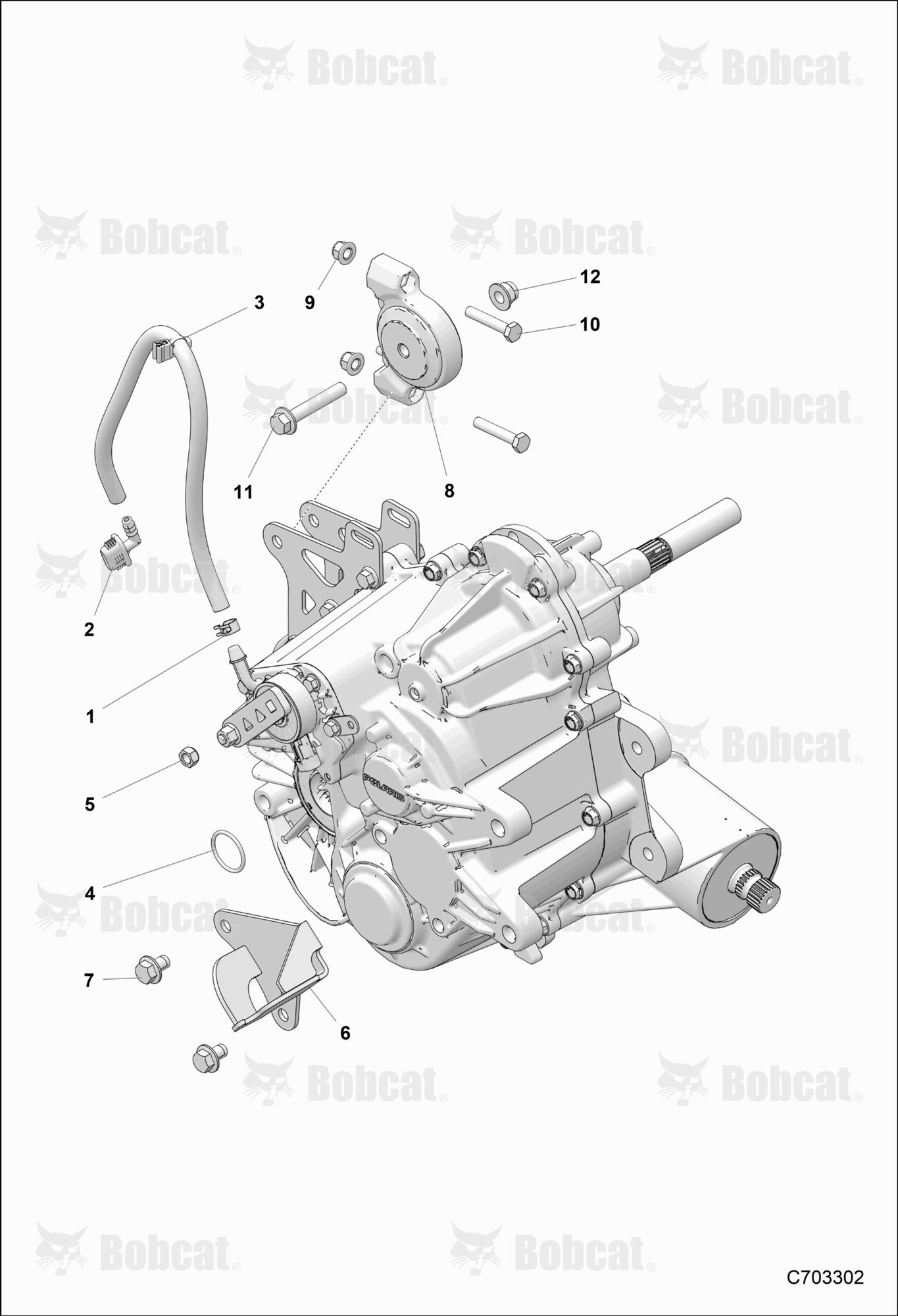Drive TRAIN, Main GEARCASE, Mounting