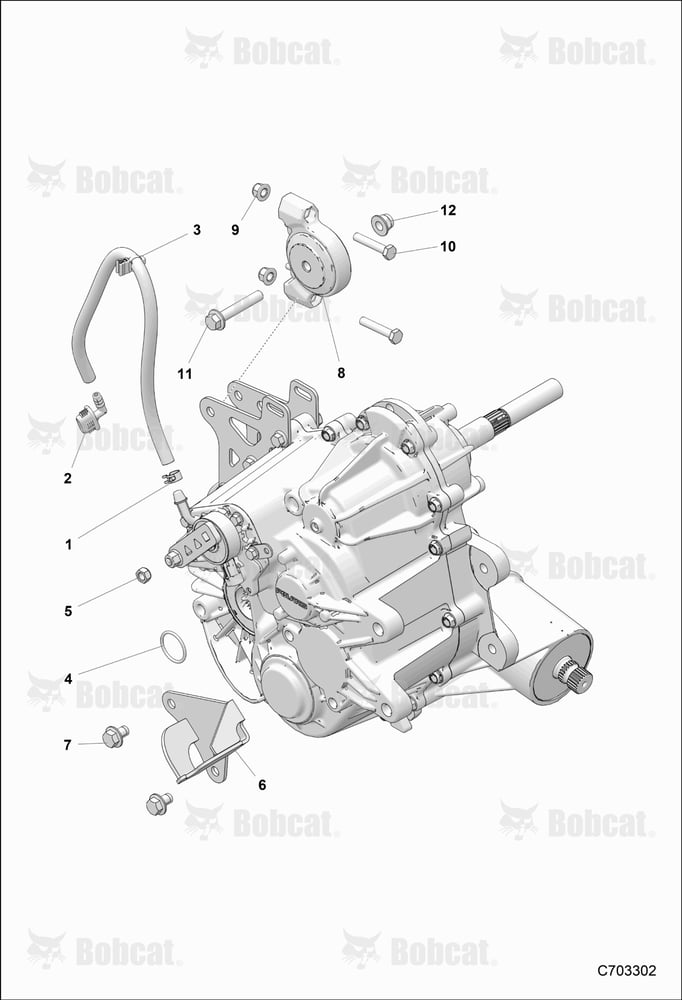 Drive TRAIN, Main GEARCASE, Mounting