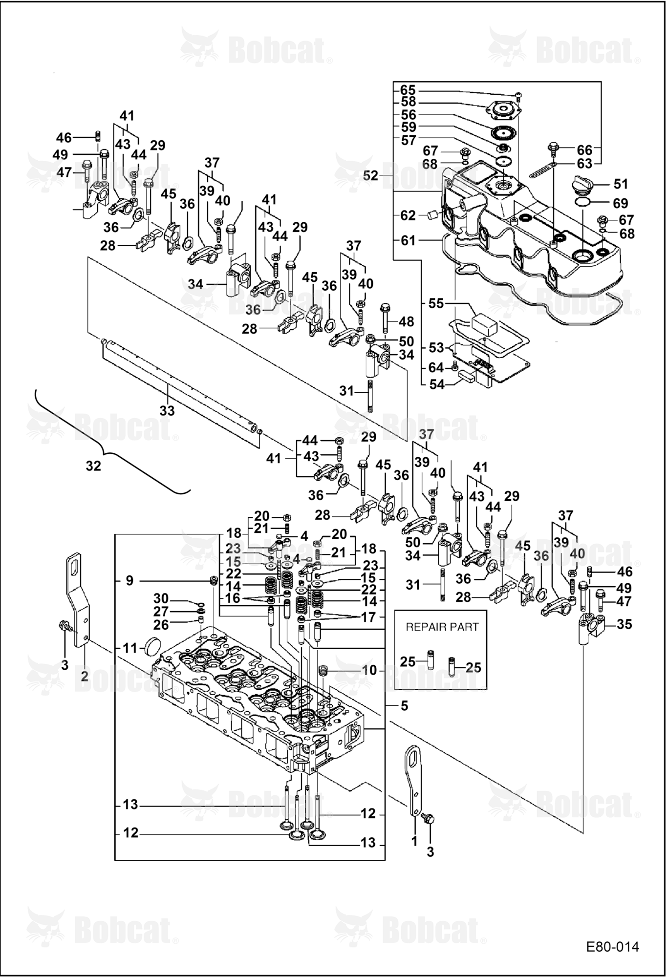 Cylinder HEAD, Valve & Rocker Arms & Cover