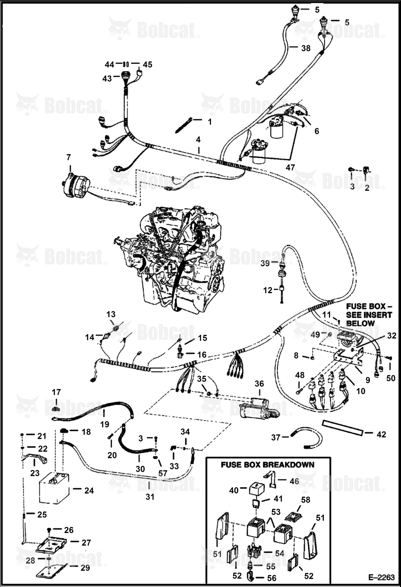 Engine Electrical Circuitry (W/O B.O.S.S. Option)