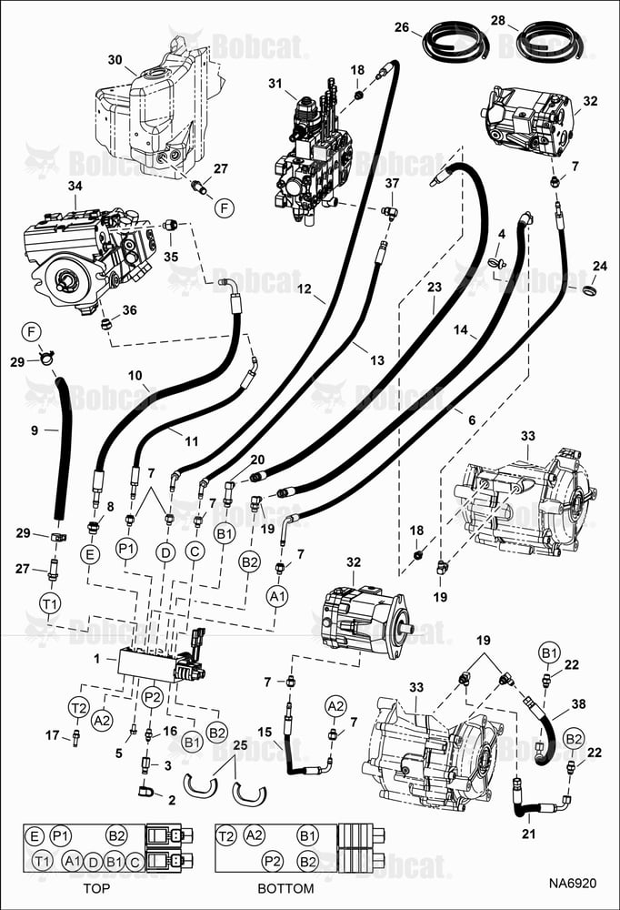 Hydraulic Circuitry (Pilot) (Dual) APFB12000 & Above