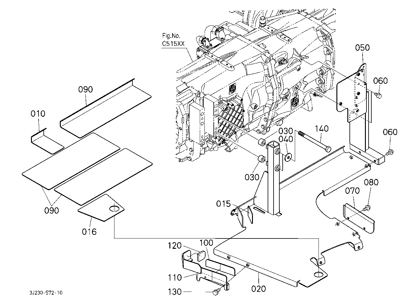 Fuel Tank Bracket [W/O Loader Equipment]