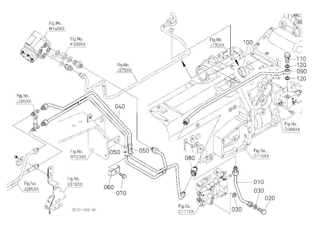 Hydraulic Oil Line (Shuttle/Controller)