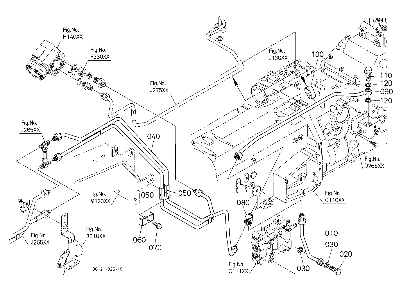Hydraulic Oil Line (Shuttle/Controller)