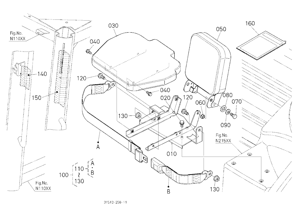 Instructional Seat Kit (W/G No.M9121A) [Option]