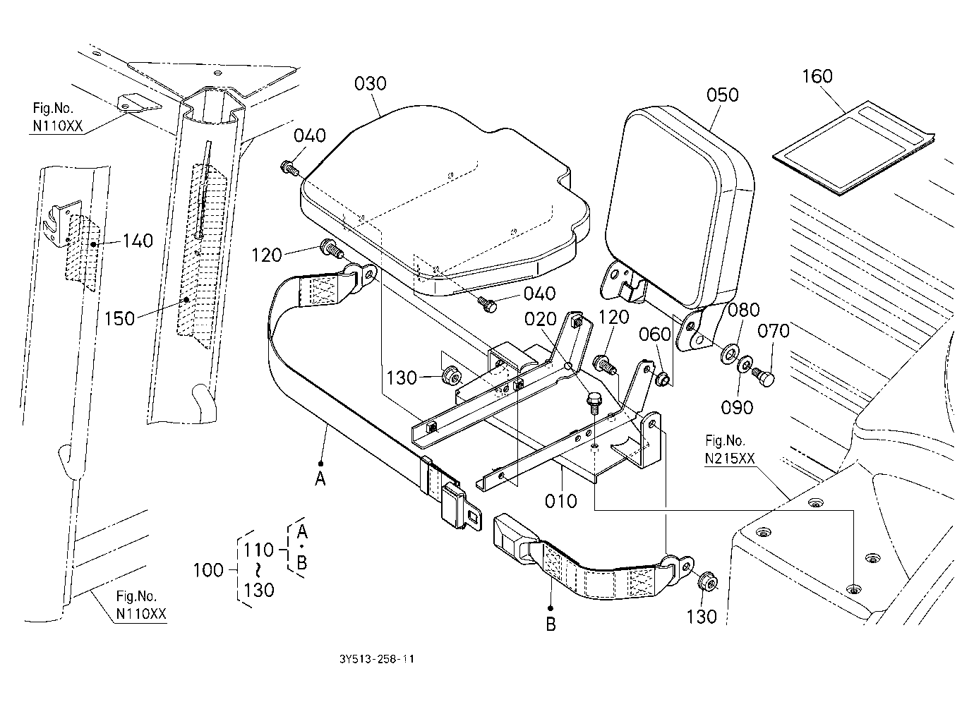 Instructional Seat Kit (W/G No.M9121A) [Option]