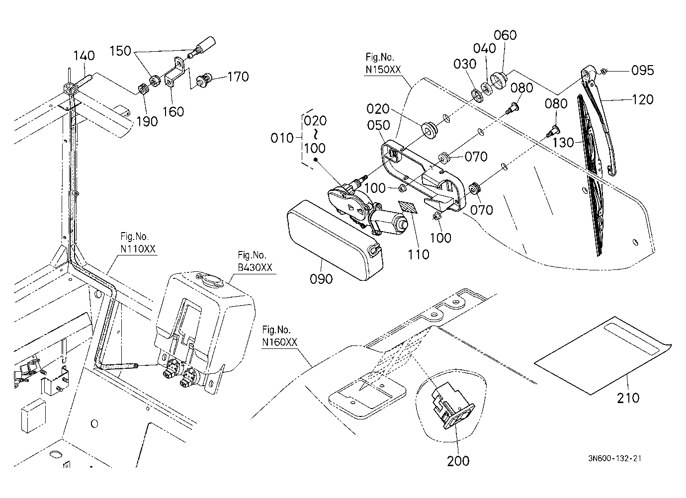 Rear Wiper Kit (W/G No.M7661) [Option]
