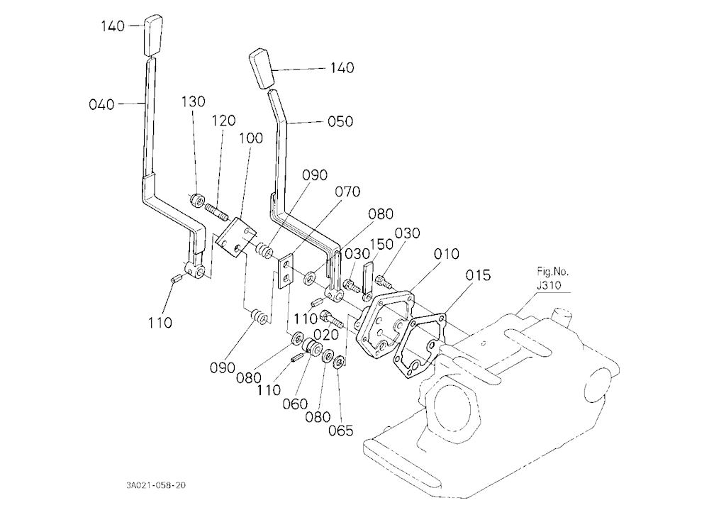 Draft And Position Control Lever