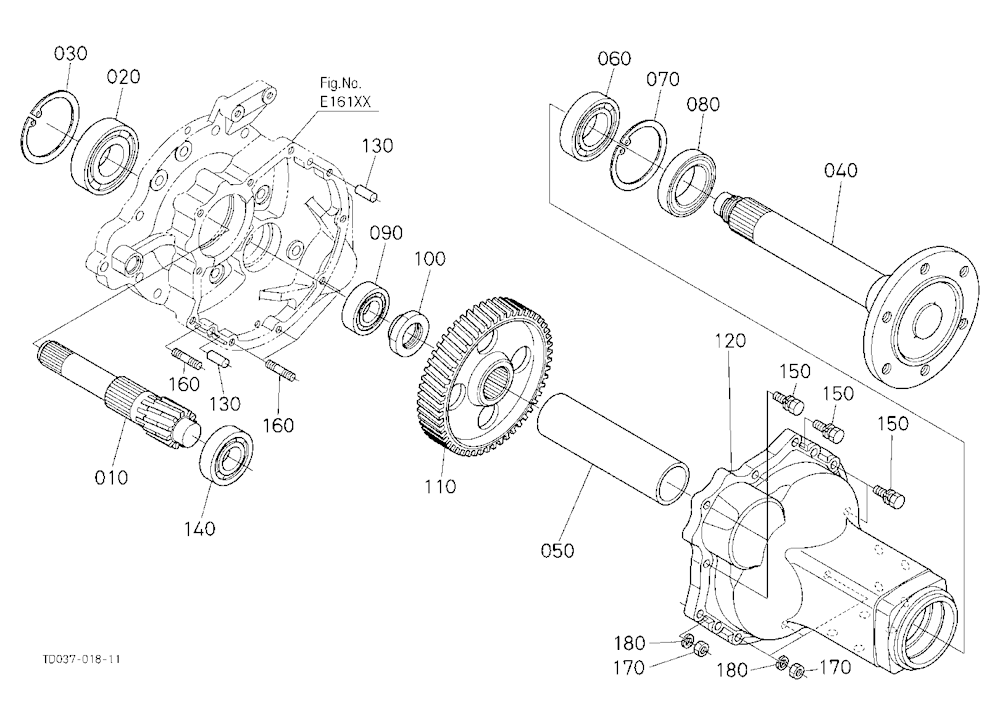 Rear Axle Lh
