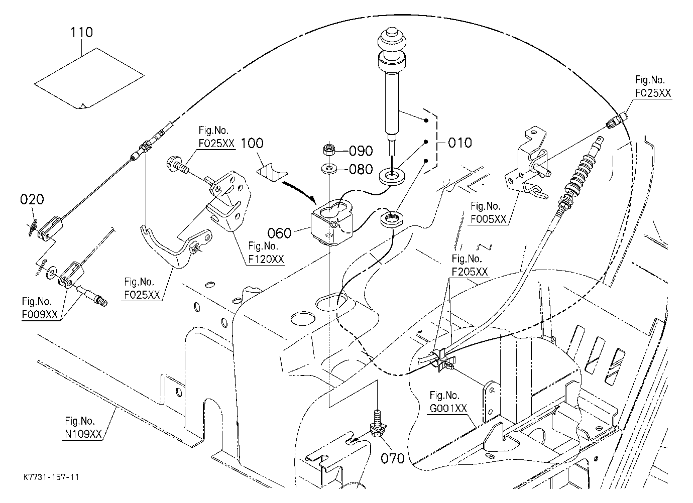 Hand Throttle Kit (W/G No.V5243) [Option]