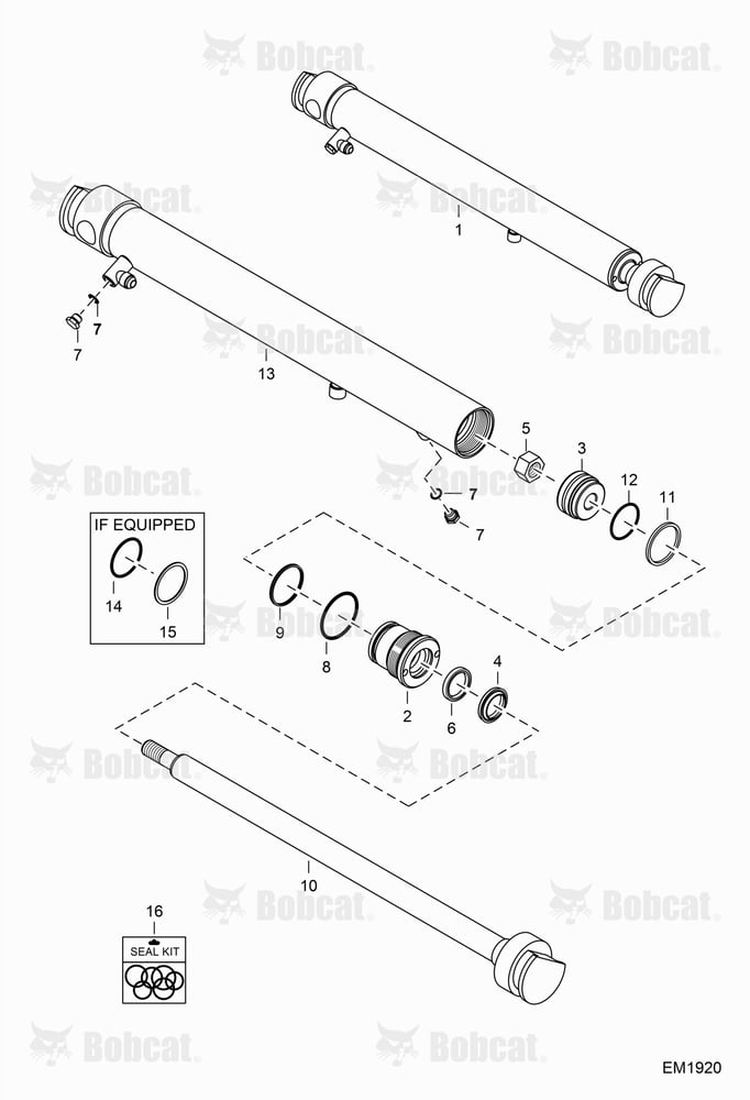 Track Expansion Cylinder (Used With Explandable Undercarriage Option)
